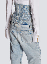 Jean boyfriend vintage - Bleu Jean Clair
