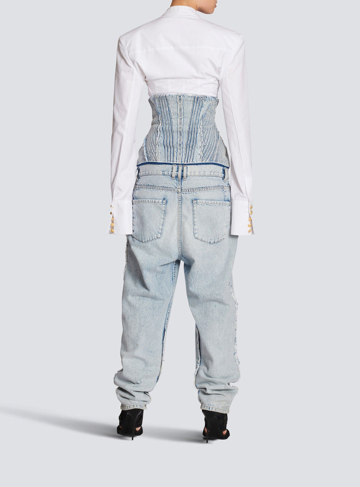 Jean boyfriend vintage - Bleu Jean Clair