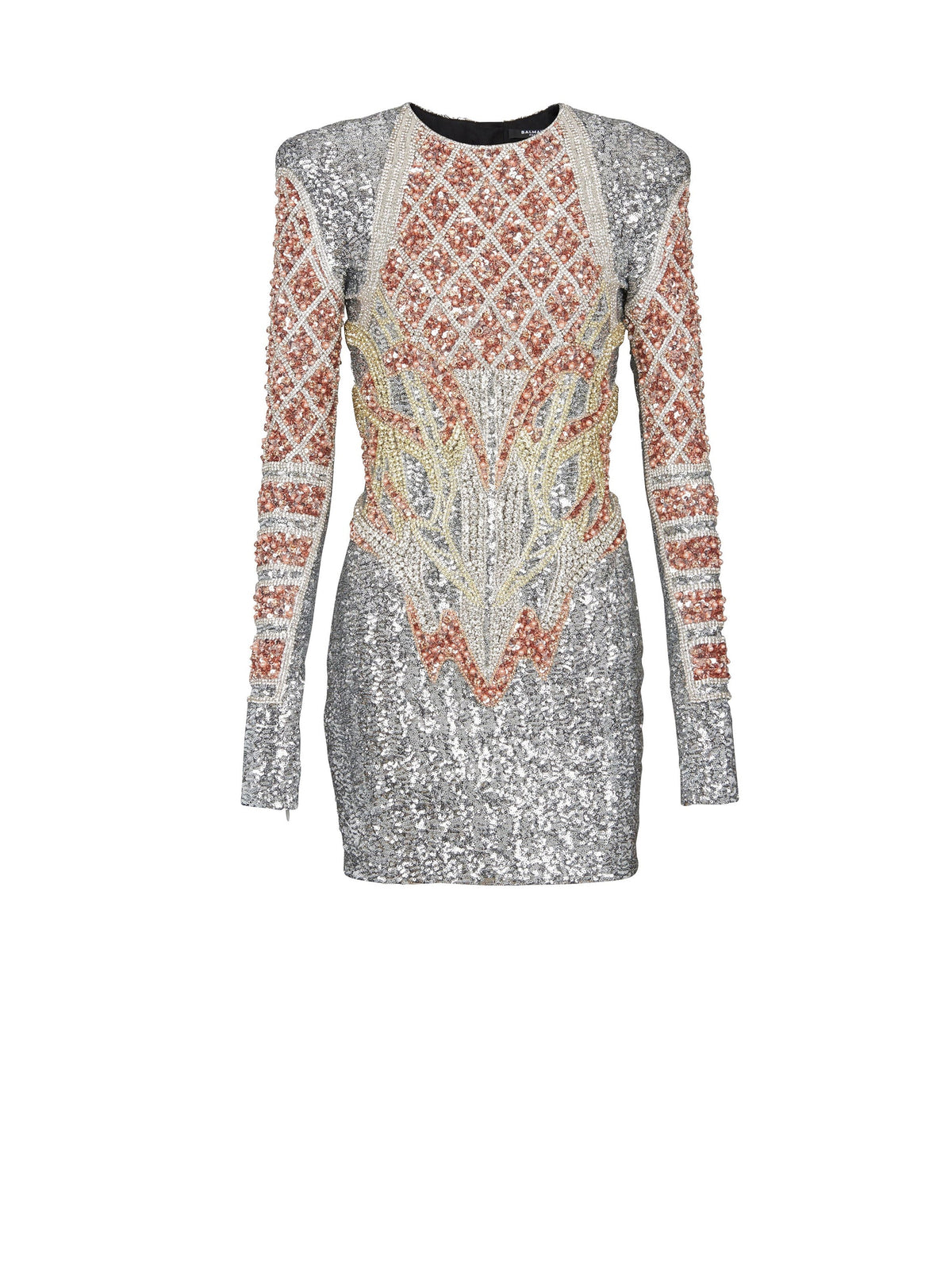 Robe courte brodée - Multicolore