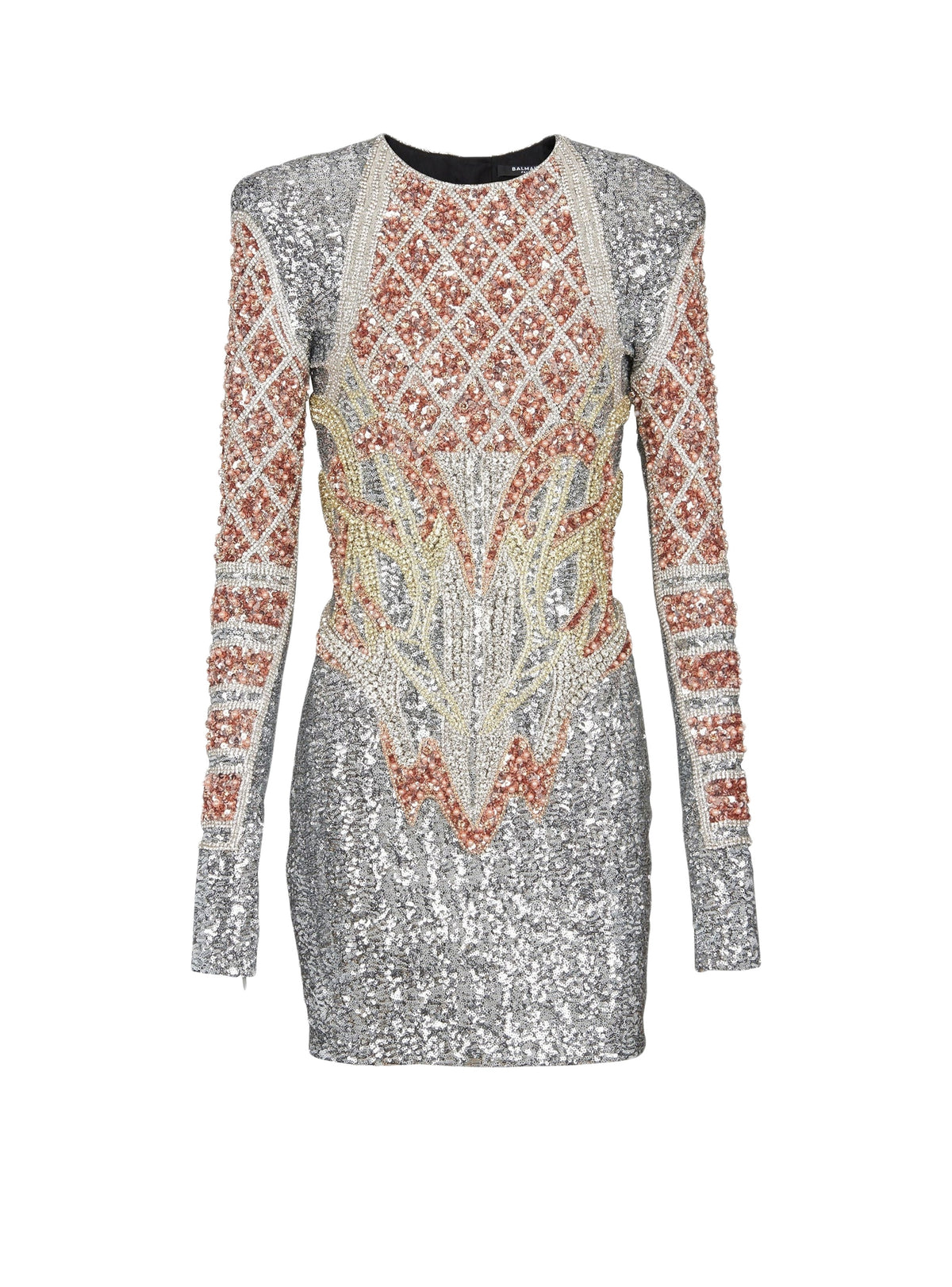 Robe courte brodée - Multicolore
