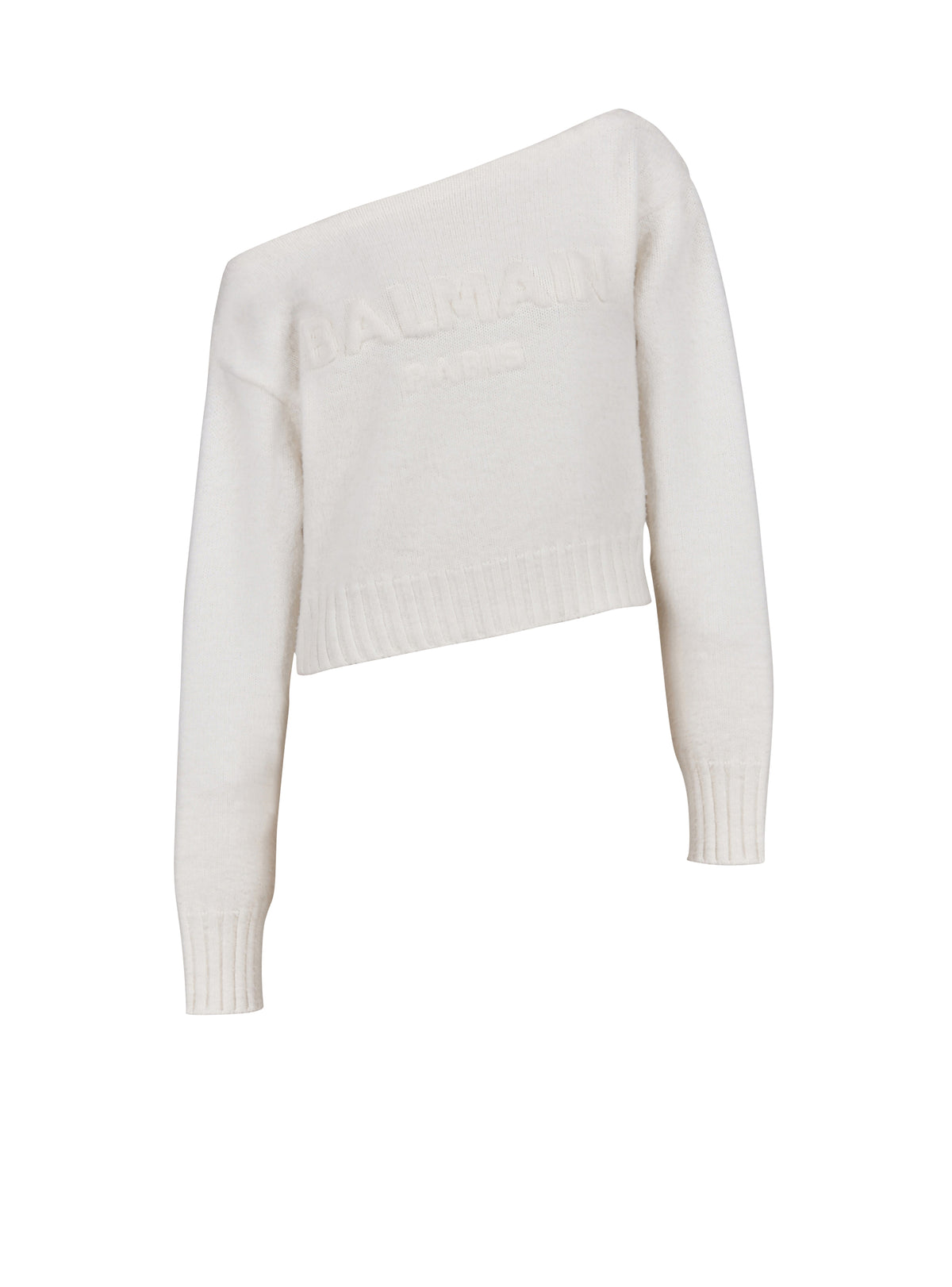Pull à épaules dénudées en laine - Blanc
