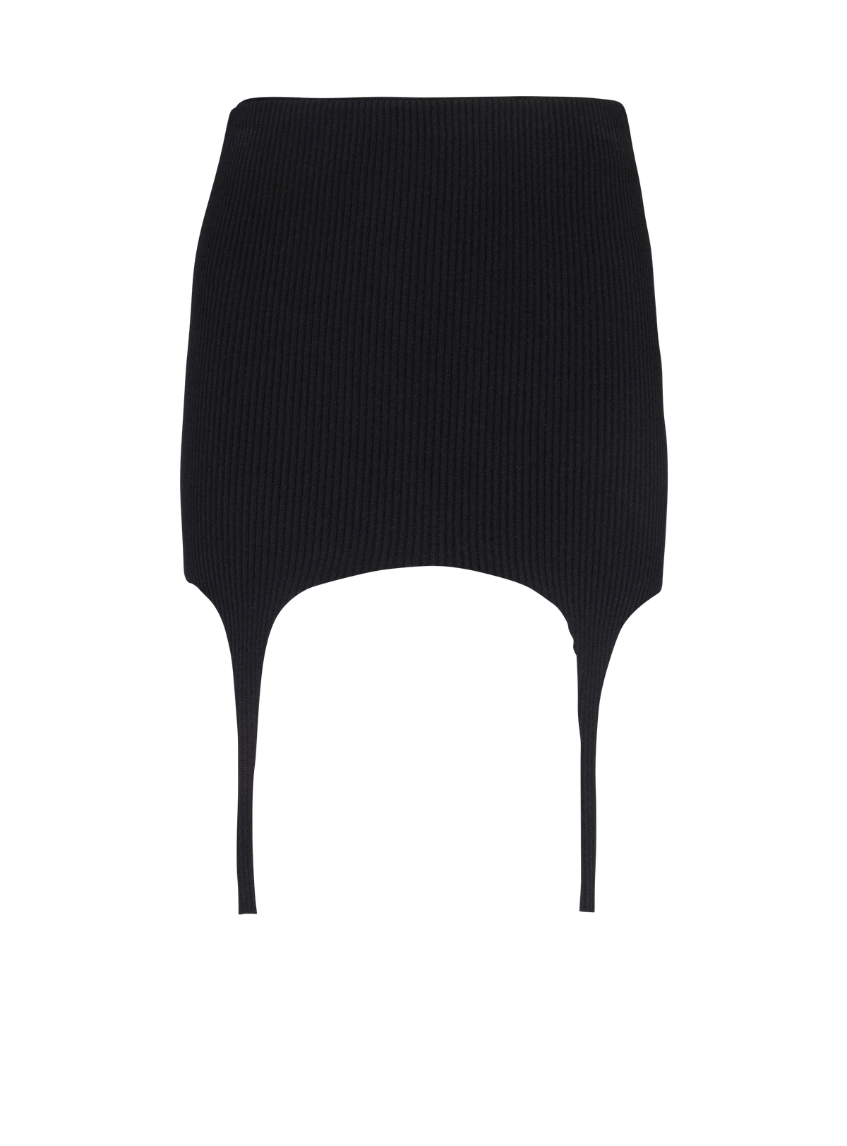 Jupe courte en maille - Noir