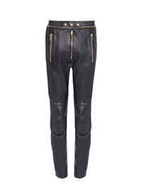 Pantalon en cuir - Noir