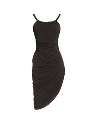 Midi jersey dress - Black