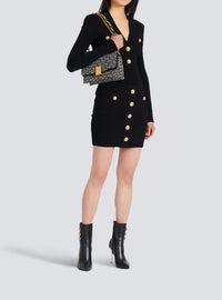 Robe courte en maille - Noir