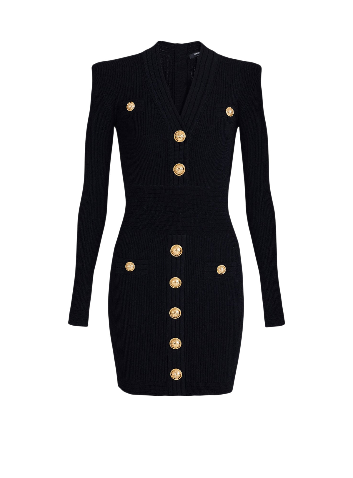 Robe courte en maille - Noir
