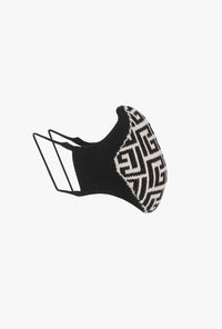 Masque à monogramme - Noir & Ivoire