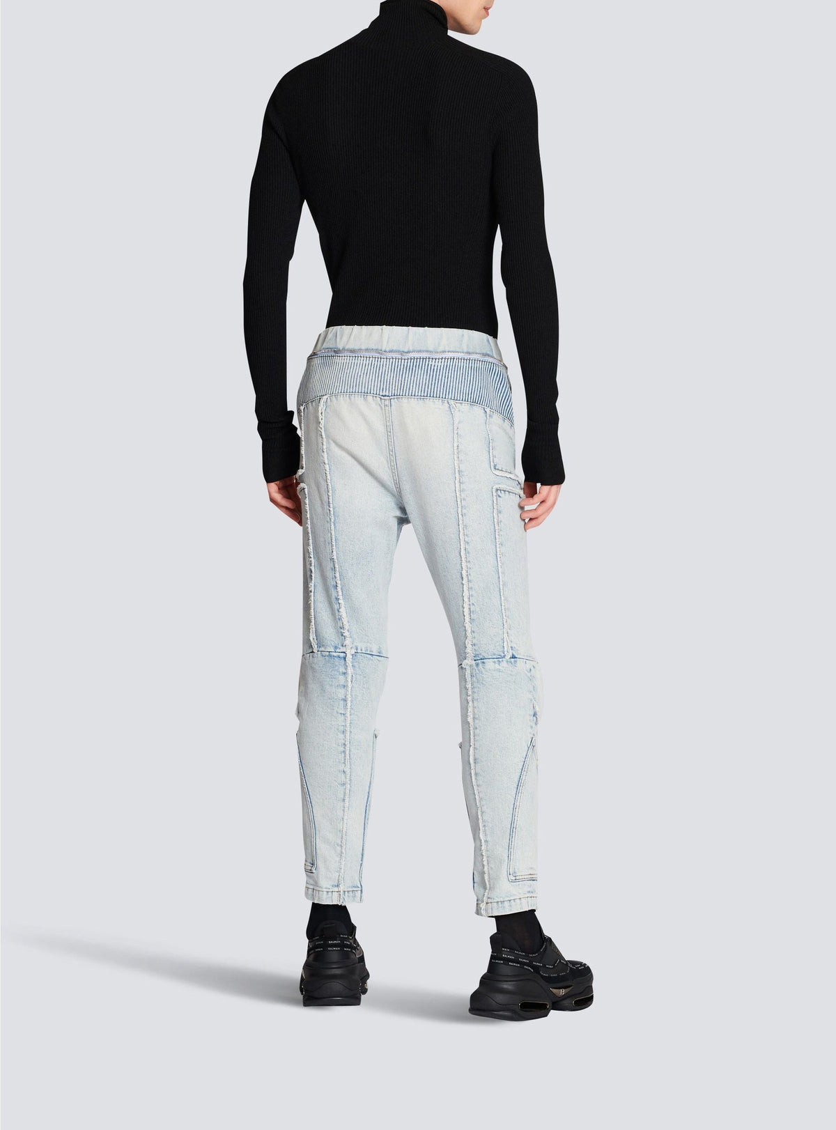 Jean nervuré à coupe slim - Bleu Jean Clair