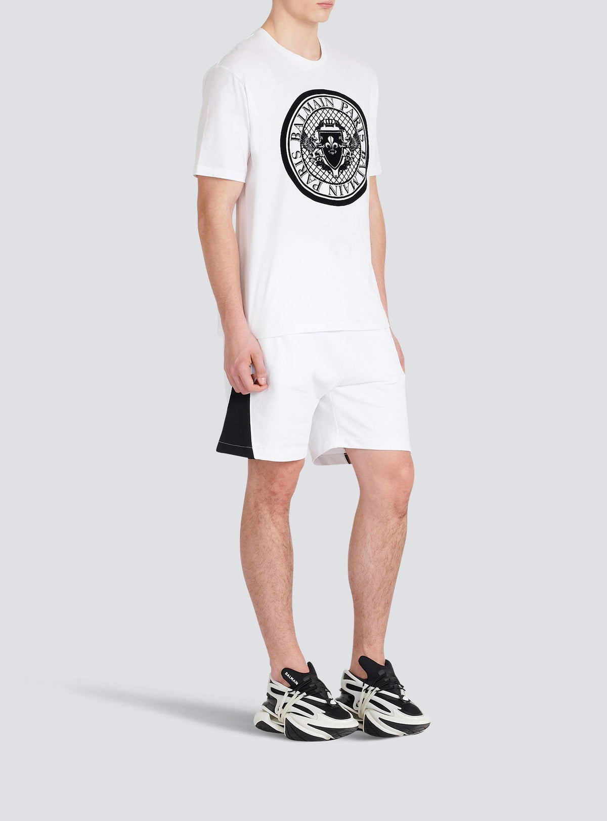 T-shirt floqué logo - Blanc & Noir