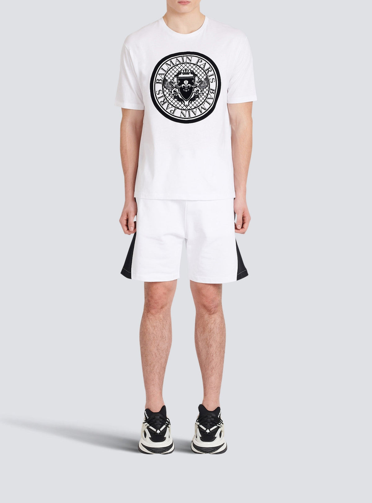T-shirt floqué logo - Blanc & Noir