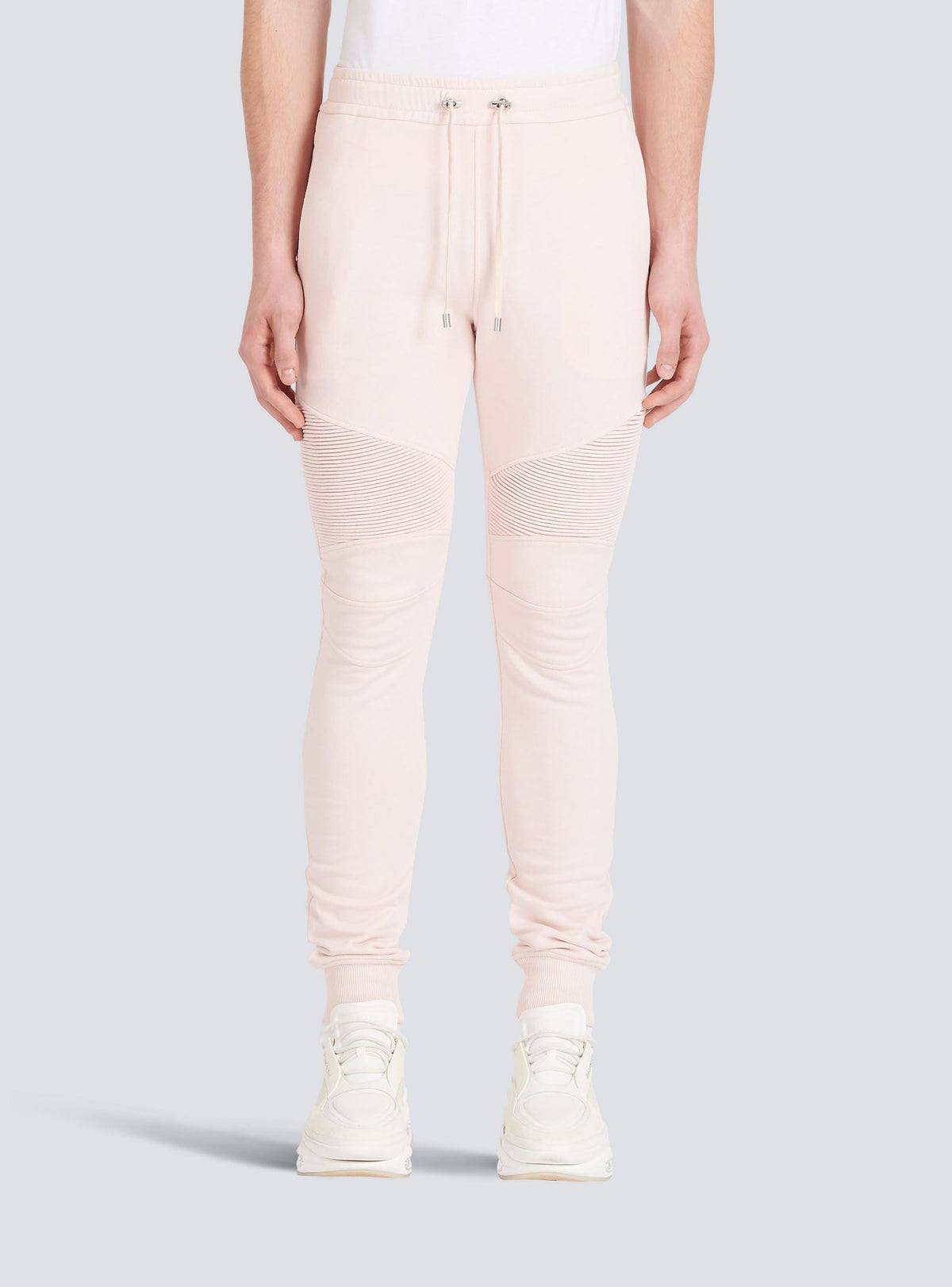 Pantalon de jogging imprimé logo - Rose Poudré & Noir