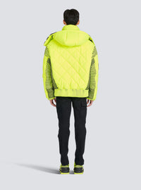 Doudoune néon à capuche - Jaune Fluo