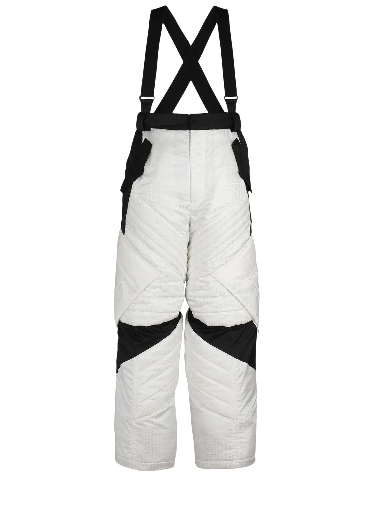 Balmain x Rossignol ski pants with suspenders - White