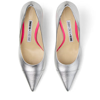 Escarpins Yk-Love 90 en cuir - Silver & Pink