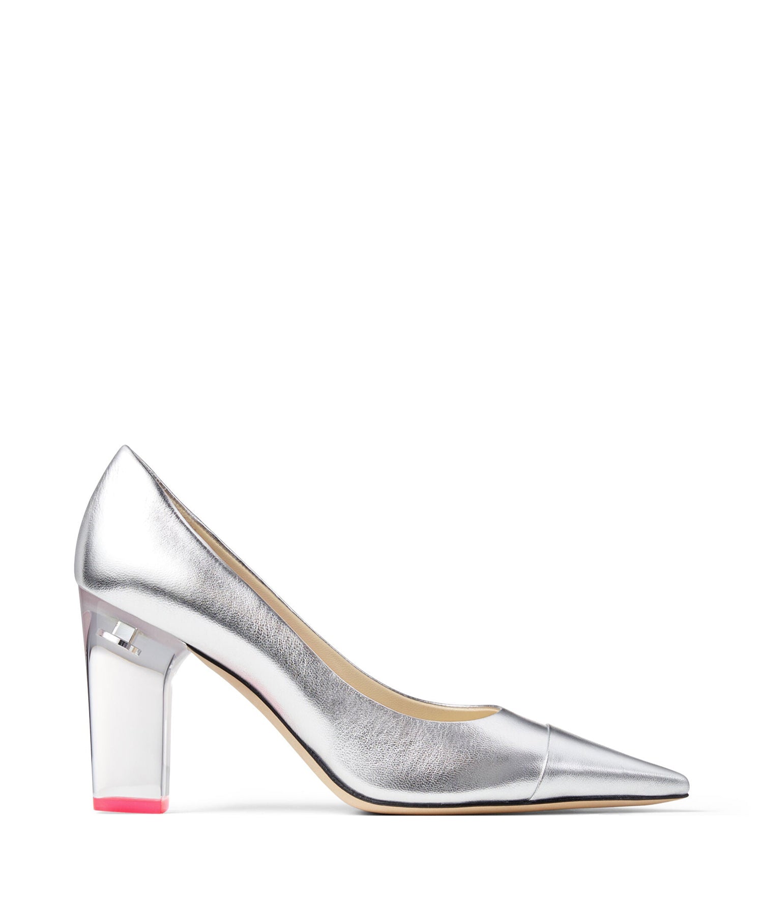 Escarpins Yk-Love 90 en cuir - Silver & Pink