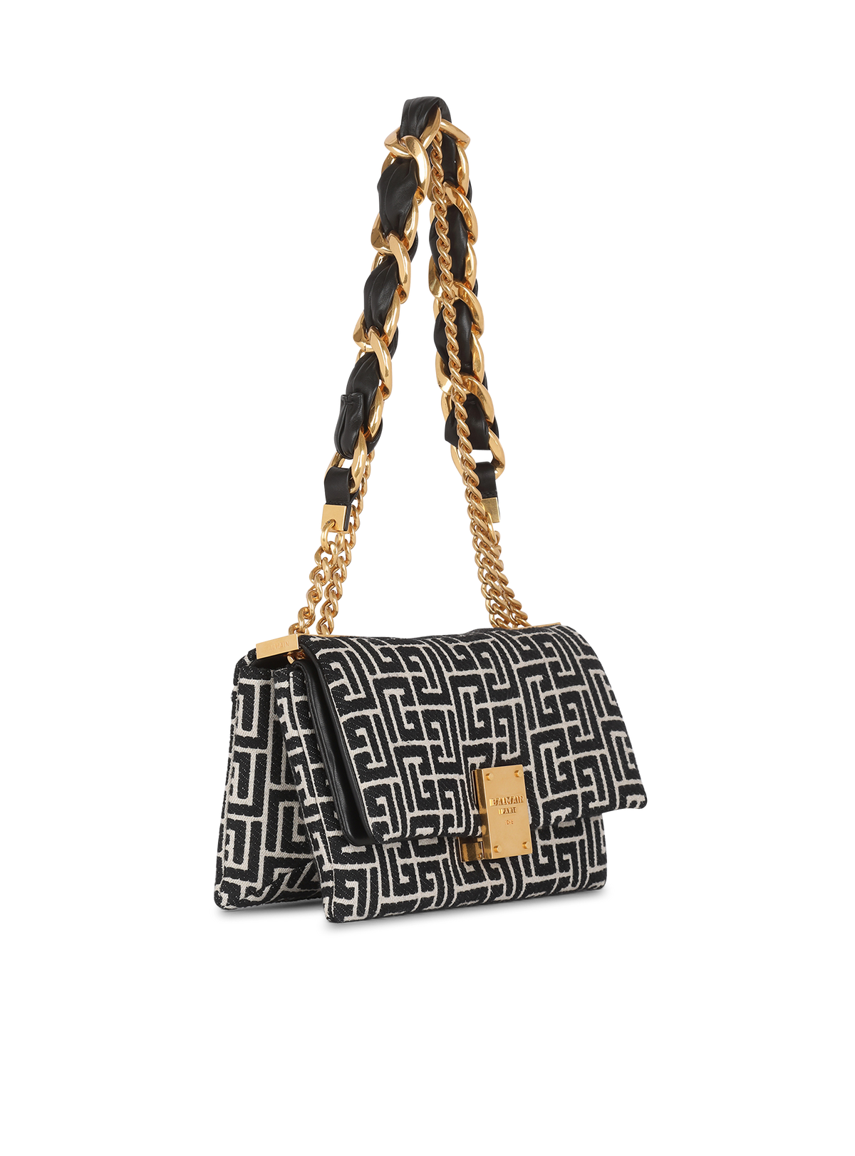 Sac 1945 soft petit modèle en jacquard monogramme - Ivoire & Noir