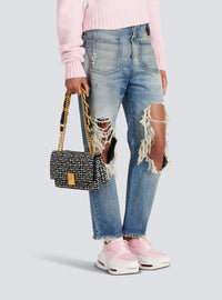 Sac 1945 soft petit modèle en jacquard monogramme - Ivoire & Noir