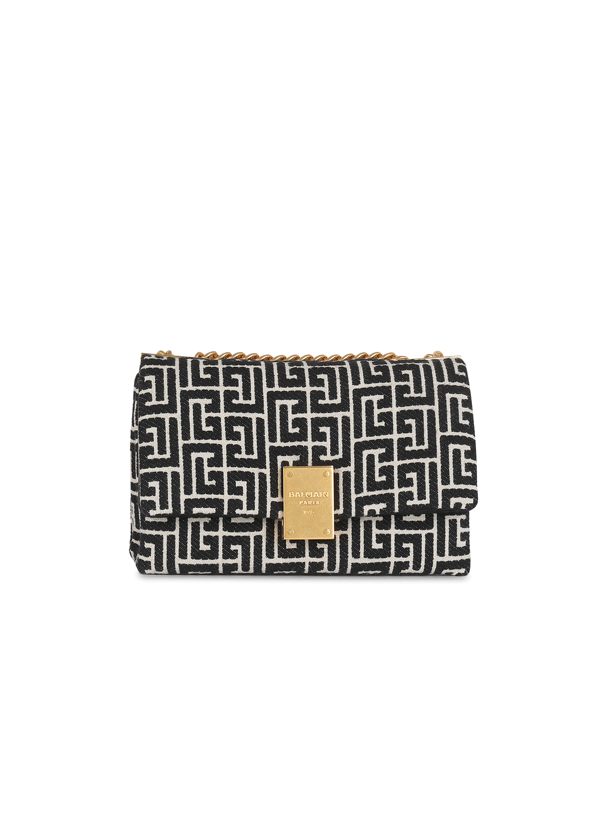 Sac 1945 soft petit modèle en jacquard monogramme - Ivoire & Noir
