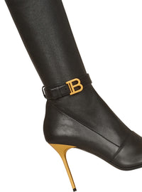 Cuissardes Raven en cuir stretch - Noir