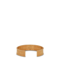 Bracelet manchette en laiton avec logo balmain - Or