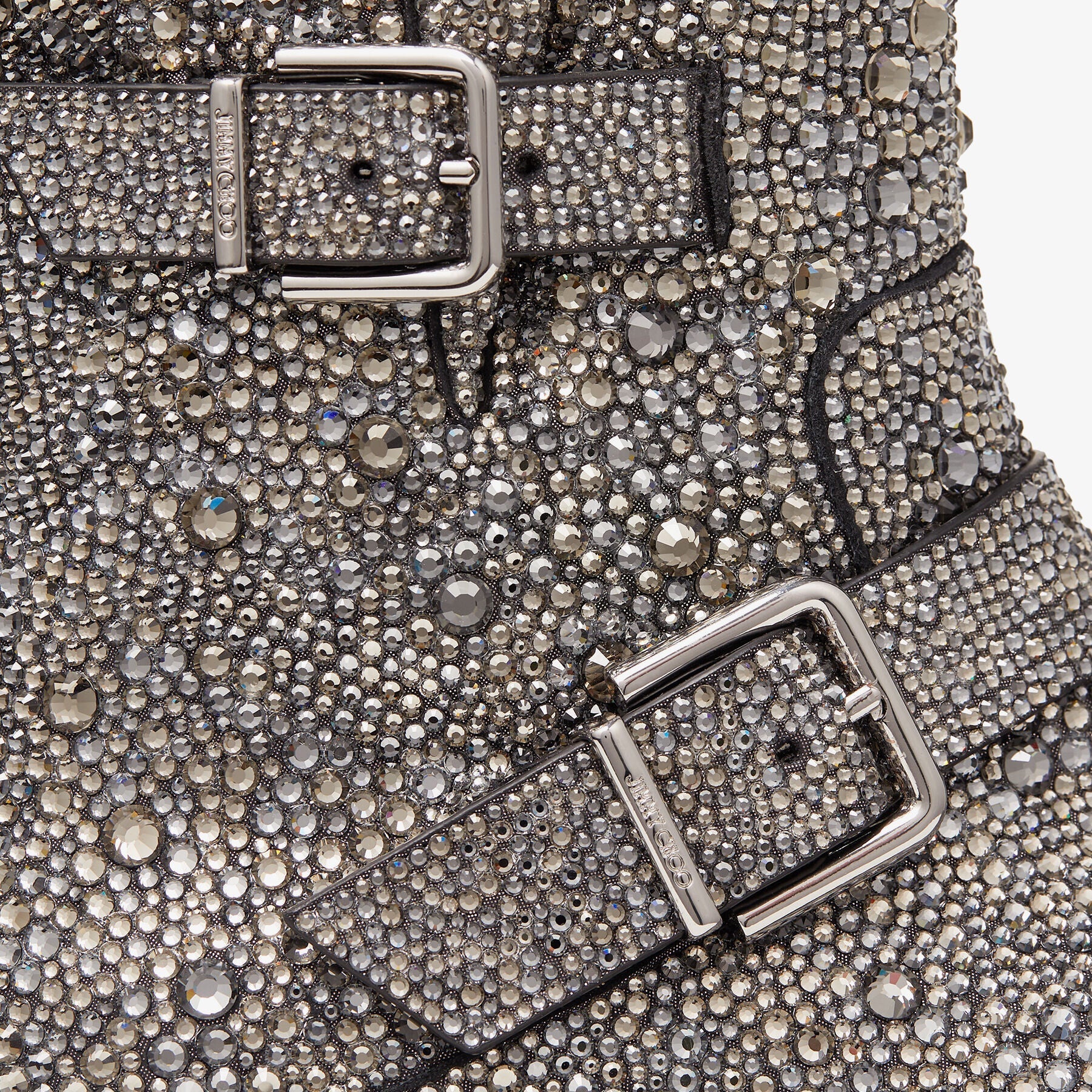Bottes Jeunesse en daim avec cristaux - Anthracite