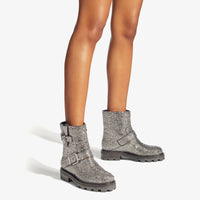Bottes Jeunesse en daim avec cristaux - Anthracite