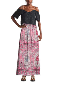 RED TAJAR SKIRT