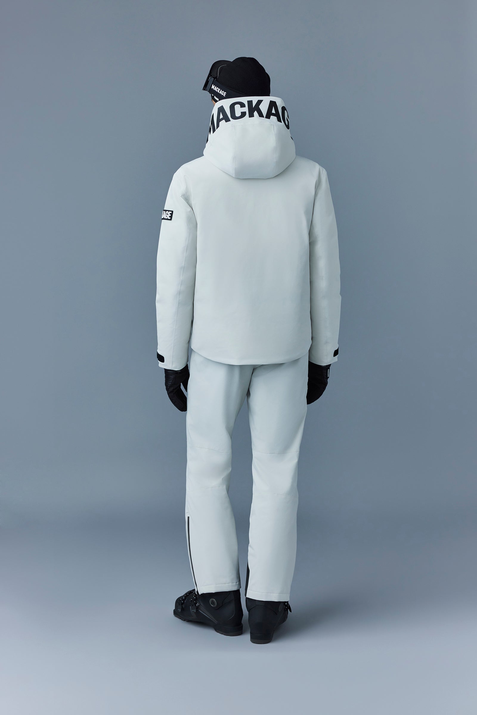 Parka courte Yukio à capuche - Porcelain Grey
