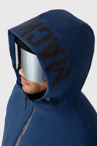 Olympic Blue Men's Hooded Down Jacket