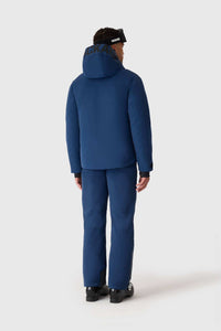 Olympic Blue Men's Hooded Down Jacket