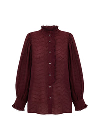 Blouse Yvette - Burgundy