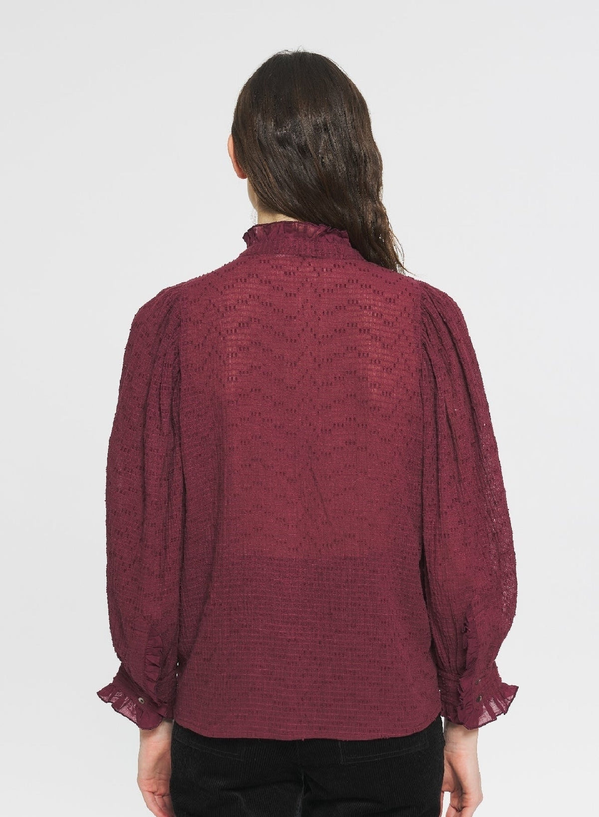 Blouse Yvette - Burgundy