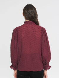 Blouse Yvette - Burgundy