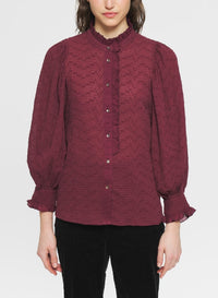 Blouse Yvette - Burgundy