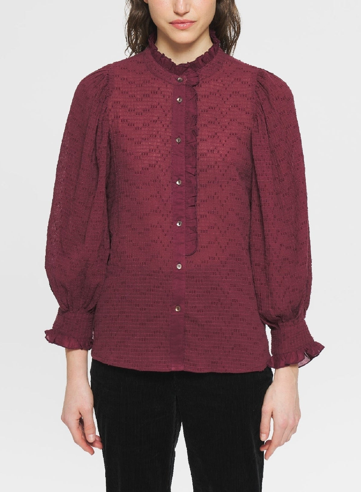 Blouse Yvette - Burgundy