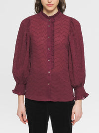 Blouse Yvette - Burgundy