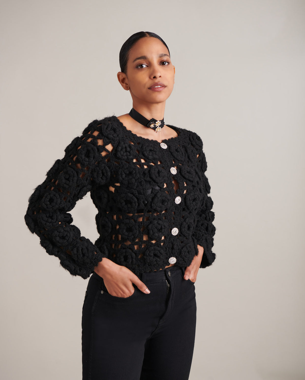 Black / Cardigan Yvette