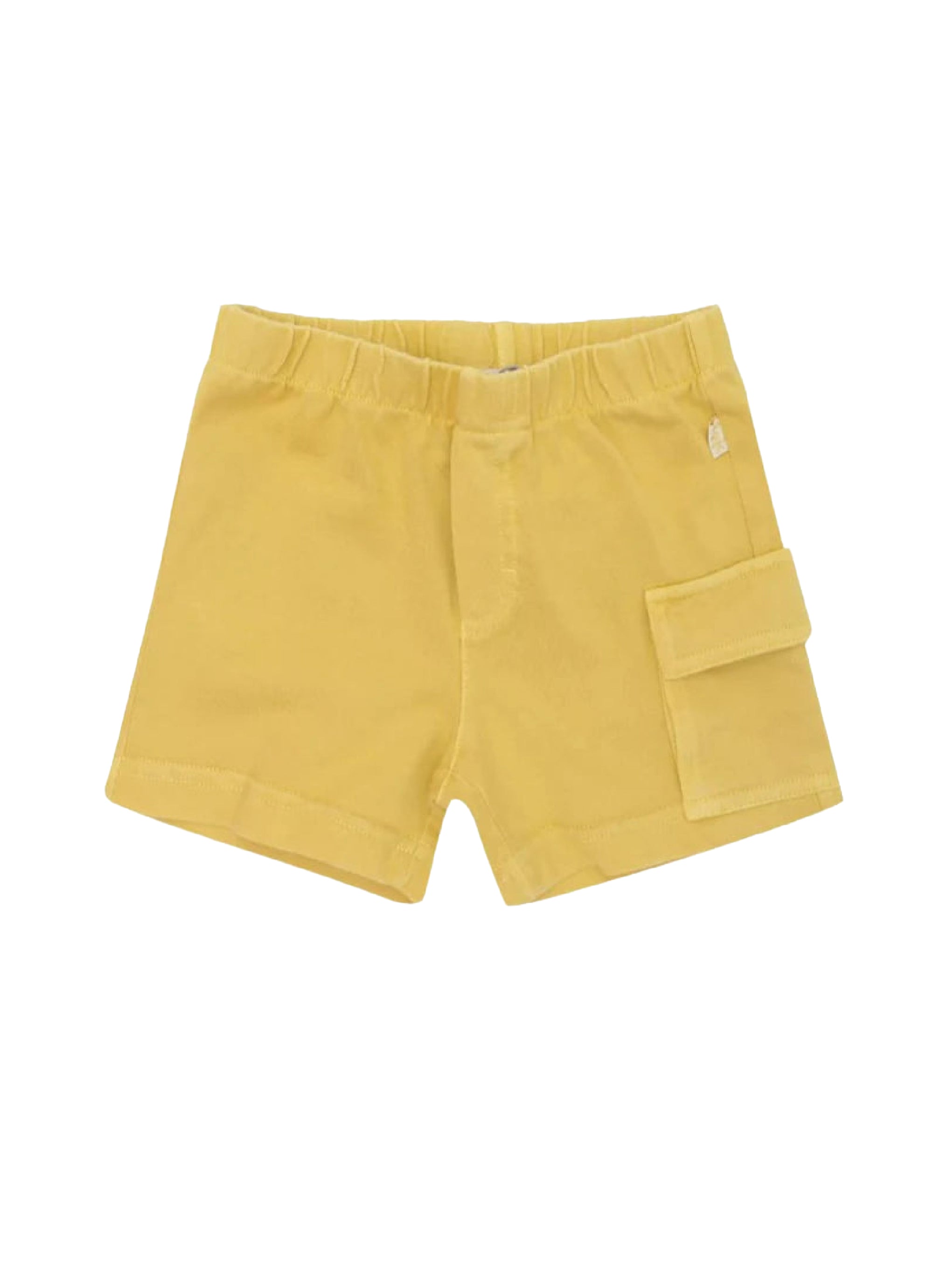 Pantaloncini in jersey giallo
