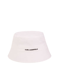 Bob avec logo en coton - Blanc