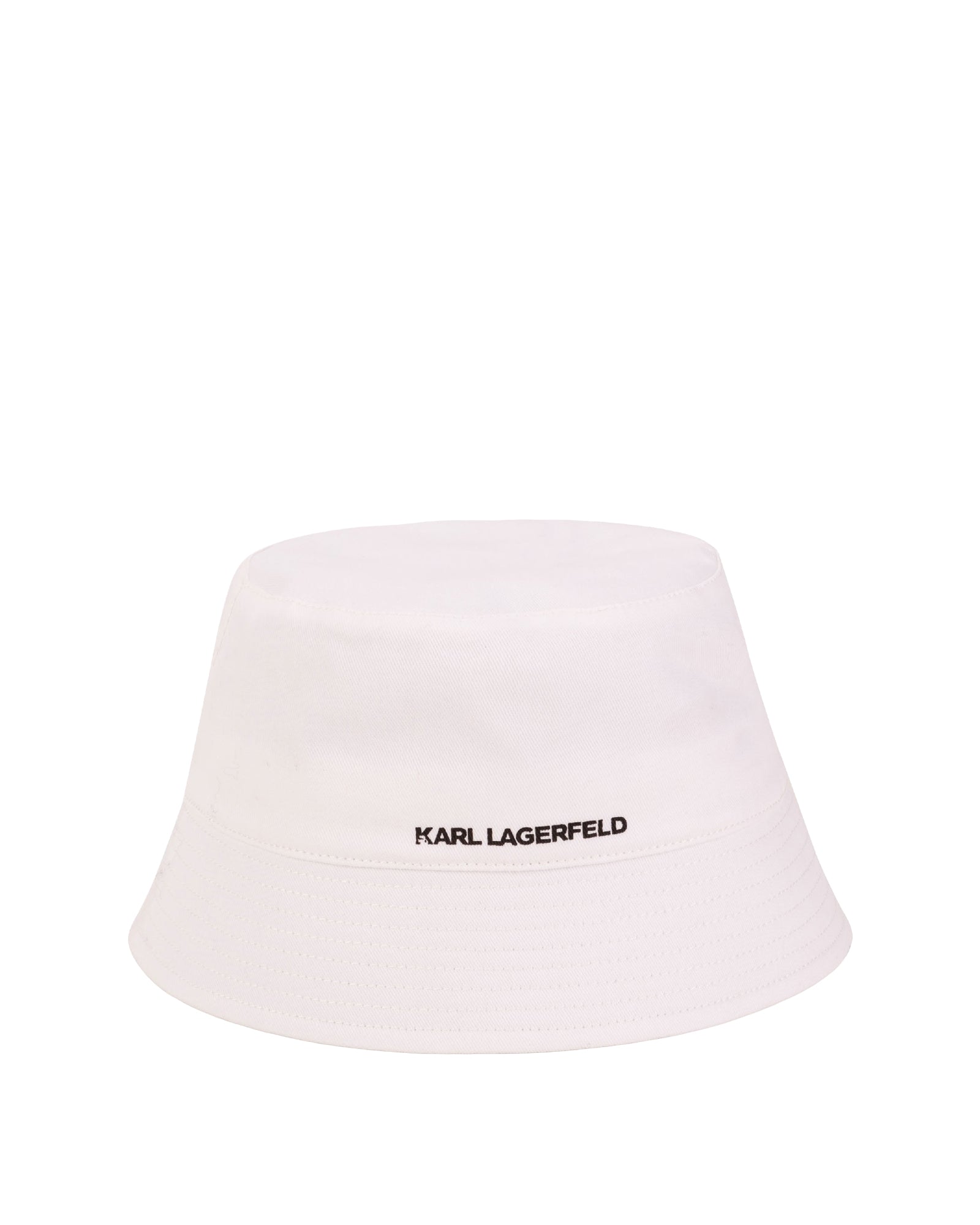 Bob avec logo en coton - Blanc