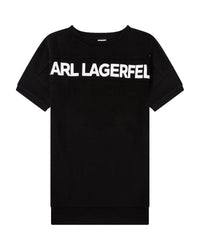 Robe sweat à manches trois quart - Black