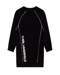 Robe imprimée avec logo - Black