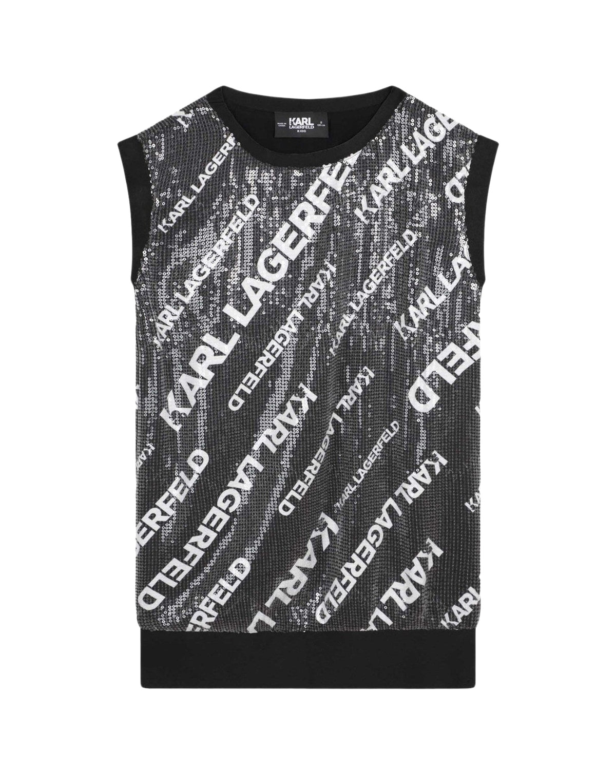 Robe brodée à sequins - Noir & Blanc