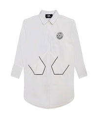 Robe chemisier en coton - Blanc