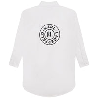 Robe chemisier en coton - Blanc