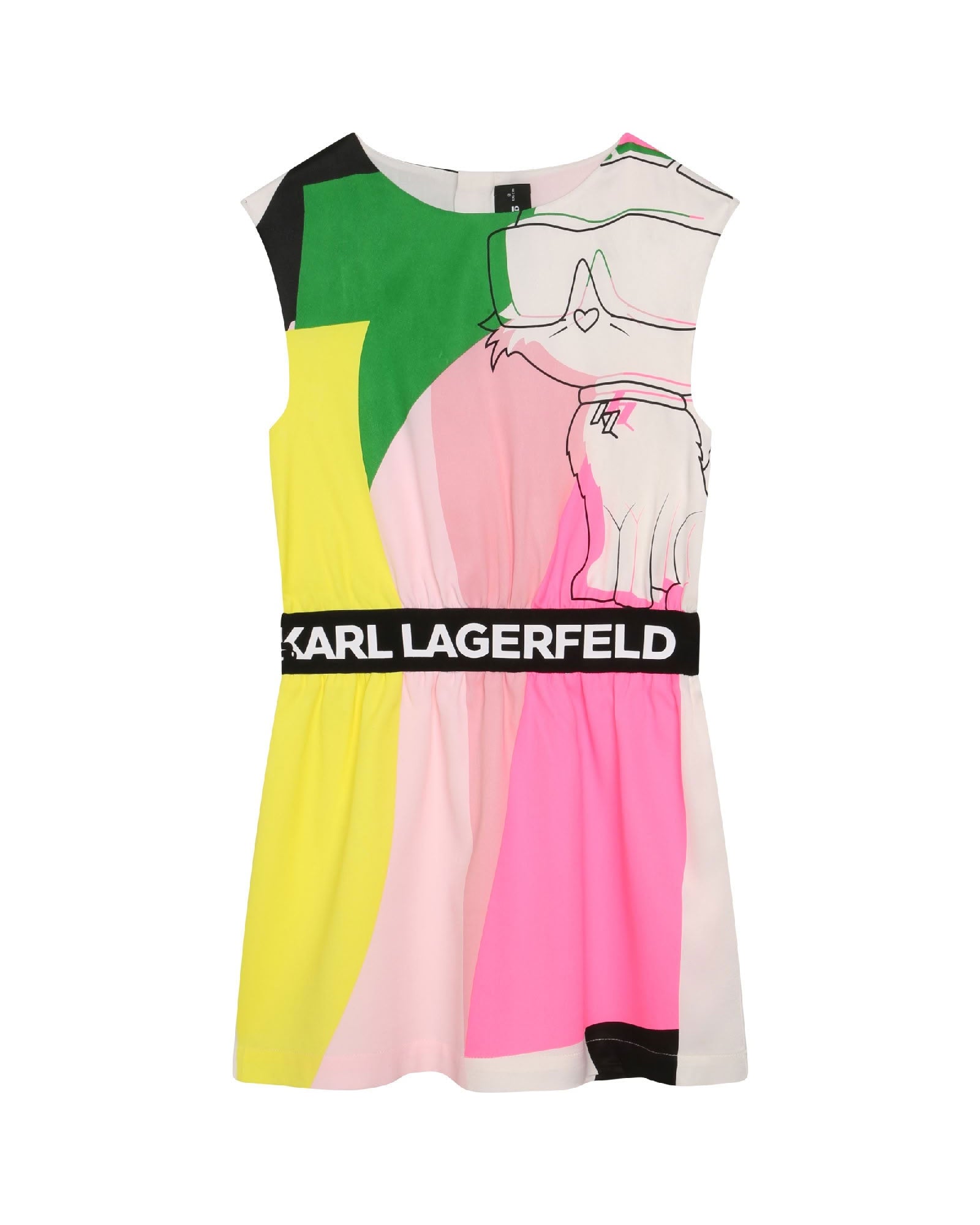 Robe imprimée avec logo - Multicolor