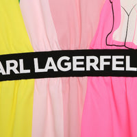 Robe imprimée avec logo - Multicolor