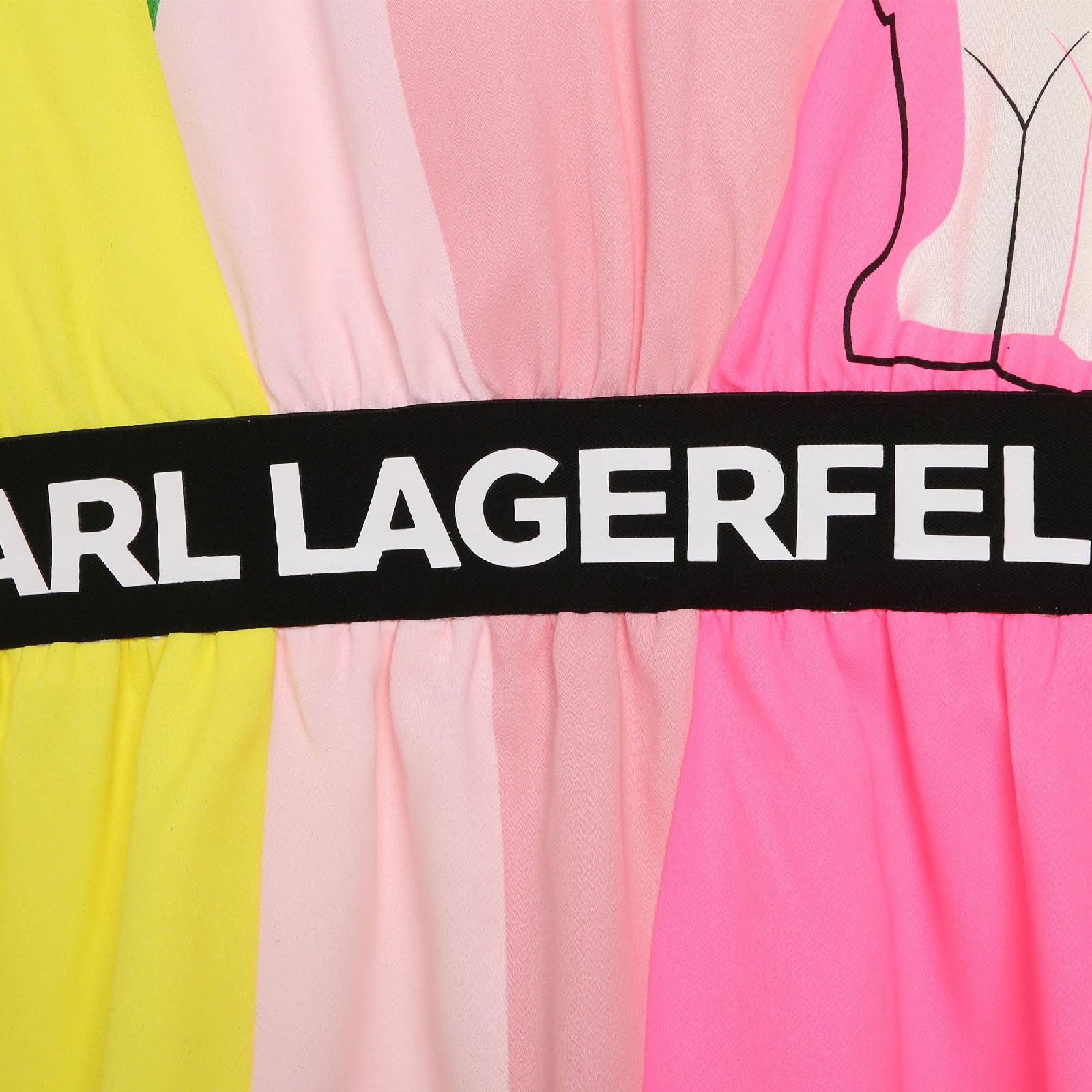 Robe imprimée avec logo - Multicolor