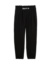 Pantalon taille haute ajsuté - Black