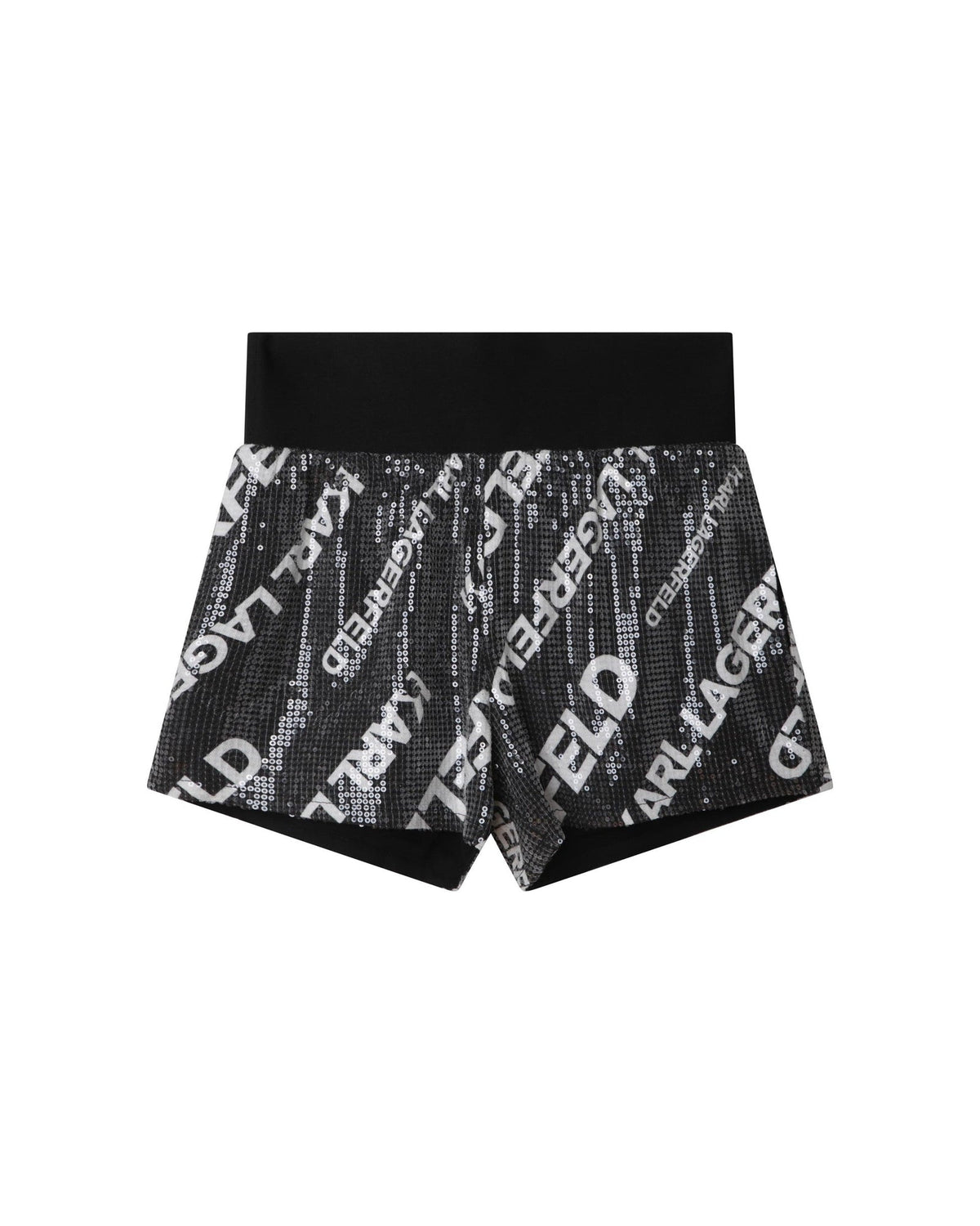 Short brodé en sequin - Noir & Blanc
